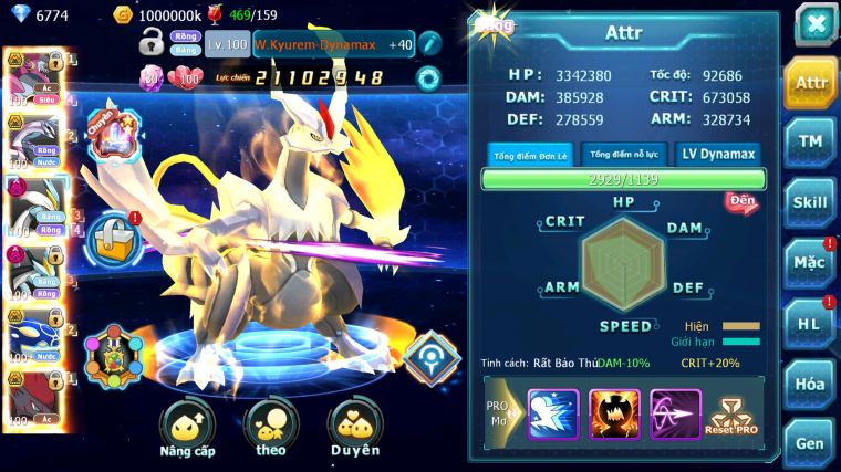 MÃ : #TTS3780 - SV 693 - TOP5 - V14 - HOOPA BÁ CHỦ BUILD CỰC CAO - PALKIA BC WHITE BLACK DYNAMAX SẴN 150 MẢNH ECHO  CẶP CÁ