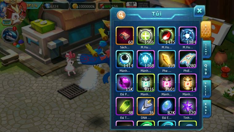 MÃ : #TTS3780 - SV 693 - TOP5 - V14 - HOOPA BÁ CHỦ BUILD CỰC CAO - PALKIA BC WHITE BLACK DYNAMAX SẴN 150 MẢNH ECHO  CẶP CÁ