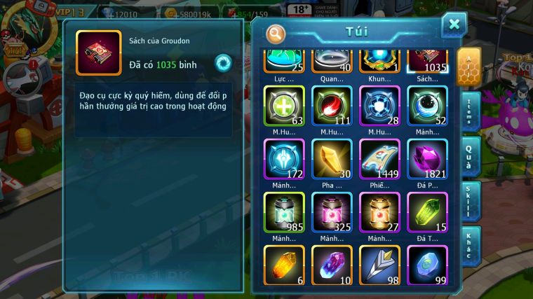 MÃ : #TTS3779 - SV 1551 - V13 - 1K SÁCH - 12K KC - HOOH CH DYNAMAX SÉT HH YVETAL BC THẦN GIÓ BC