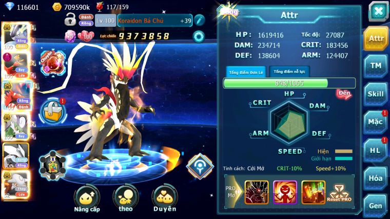 MÃ : #TTS3778 - SV 1683 - TOP4 ALL - TOP 4-6 CHAM - V15 - 5K SÁCH - 110K KC - CẶP RỒNG BÁ CHỦ FULL ĐẠO CỤ 2SAO - HOOH DYNAMAX THẦN GIÓ UNVOA