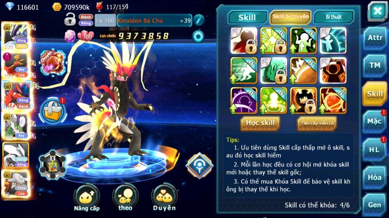 MÃ : #TTS3778 - SV 1683 - TOP4 ALL - TOP 4-6 CHAM - V15 - 5K SÁCH - 110K KC - CẶP RỒNG BÁ CHỦ FULL ĐẠO CỤ 2SAO - HOOH DYNAMAX THẦN GIÓ UNVOA