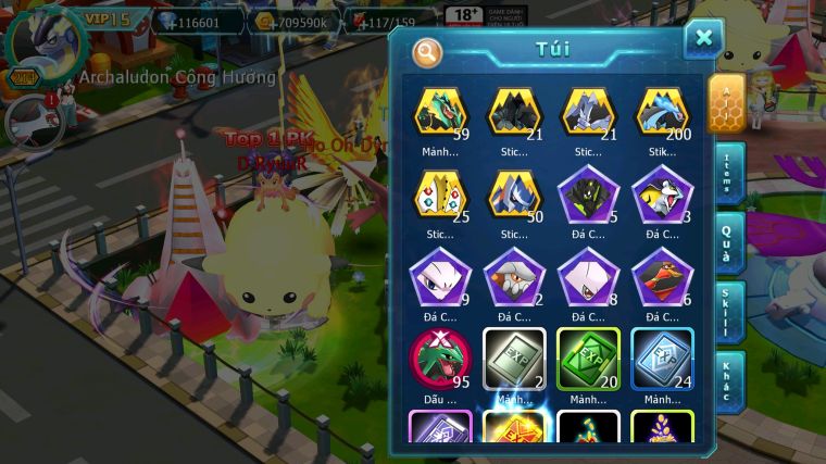 MÃ : #TTS3778 - SV 1683 - TOP4 ALL - TOP 4-6 CHAM - V15 - 5K SÁCH - 110K KC - CẶP RỒNG BÁ CHỦ FULL ĐẠO CỤ 2SAO - HOOH DYNAMAX THẦN GIÓ UNVOA