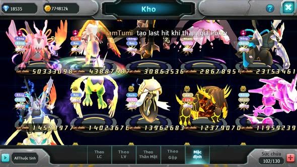 MÃ : #TTS3792 - SV 427 - TOP 13 - V14  -  1K1 SÁCH - WHITE CH DYNAMAX HOOH CH DYNAMAX RAY BC DIANCIE DYNAMAX BLACK DYNAAX NHIỀU PET HT BC