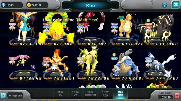 MÃ : #TTS3792 - SV 427 - TOP 13 - V14  -  1K1 SÁCH - WHITE CH DYNAMAX HOOH CH DYNAMAX RAY BC DIANCIE DYNAMAX BLACK DYNAAX NHIỀU PET HT BC