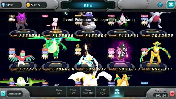 MÃ : #TTS3792 - SV 427 - TOP 13 - V14  -  1K1 SÁCH - WHITE CH DYNAMAX HOOH CH DYNAMAX RAY BC DIANCIE DYNAMAX BLACK DYNAAX NHIỀU PET HT BC