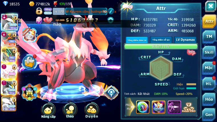 MÃ : #TTS3792 - SV 427 - TOP 13 - V14  -  1K1 SÁCH - WHITE CH DYNAMAX HOOH CH DYNAMAX RAY BC DIANCIE DYNAMAX BLACK DYNAAX NHIỀU PET HT BC