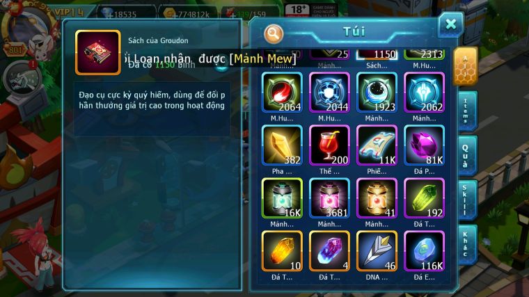 MÃ : #TTS3792 - SV 427 - TOP 13 - V14  -  1K1 SÁCH - WHITE CH DYNAMAX HOOH CH DYNAMAX RAY BC DIANCIE DYNAMAX BLACK DYNAAX NHIỀU PET HT BC