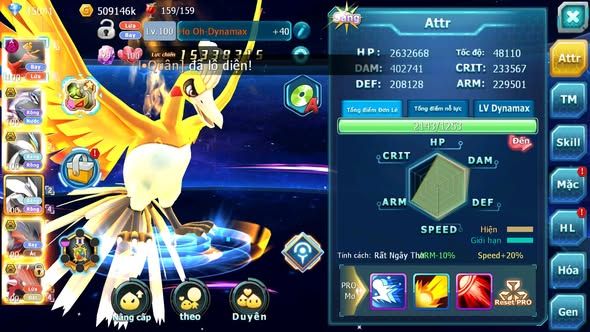 MÃ : #TTS3796 - SV 1566 - V8 - 465 SÁCH - HOOH DYNAMAX PALKIA BÁ CHỦ UNVOA WB BC YVETAL BC 3 TEAM FORM CỰC ĐẸP