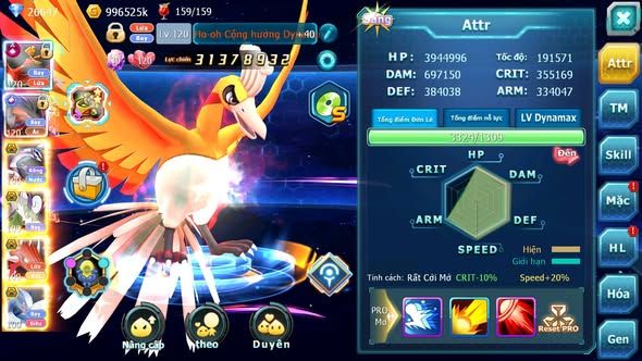 MÃ : #TTS3807 - SV 1418 - TOP35 - 1K SÁCH - HOOH CH DYNAMAX YVETAL CH PALKIA BC THẦN GIÓ BC QVLD BC NHIỀU PET HT BC