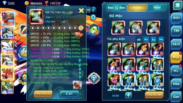 MÃ : #TTS3815 - SV 1038 - TOP 18 - V13 - HOOH CH DYNAMAX BLAKC CH UNVOA WHITE BC QVLD BC THẦN GIÓ BC GROUDON BC BTAA BC