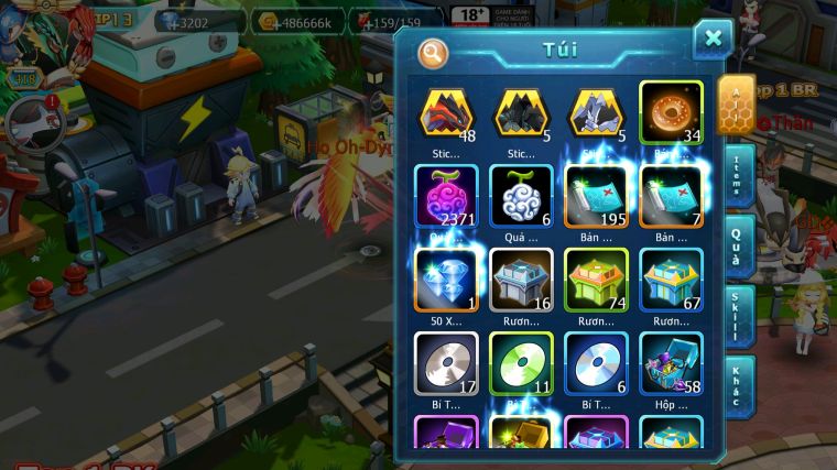 MÃ : #TTS3815 - SV 1038 - TOP 18 - V13 - HOOH CH DYNAMAX BLAKC CH UNVOA WHITE BC QVLD BC THẦN GIÓ BC GROUDON BC BTAA BC