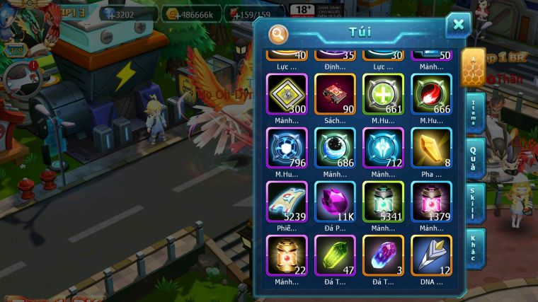 MÃ : #TTS3815 - SV 1038 - TOP 18 - V13 - HOOH CH DYNAMAX BLAKC CH UNVOA WHITE BC QVLD BC THẦN GIÓ BC GROUDON BC BTAA BC