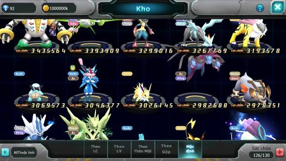 MÃ : #TTS3818 - SV 922 - TOP49 - V8 - HOOH DYNAMAX UNVOA WB BC BTAA BC ZOROA BC QVLD BC NHIỀU PET HT