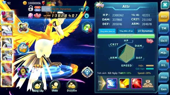 MÃ : #TTS3818 - SV 922 - TOP49 - V8 - HOOH DYNAMAX UNVOA WB BC BTAA BC ZOROA BC QVLD BC NHIỀU PET HT