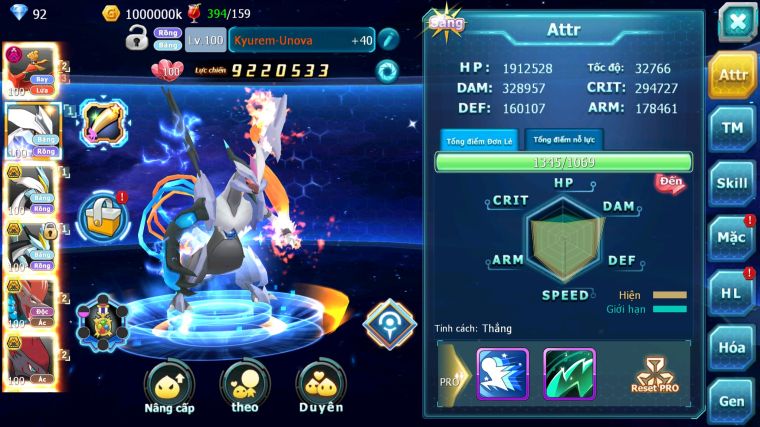 MÃ : #TTS3818 - SV 922 - TOP49 - V8 - HOOH DYNAMAX UNVOA WB BC BTAA BC ZOROA BC QVLD BC NHIỀU PET HT