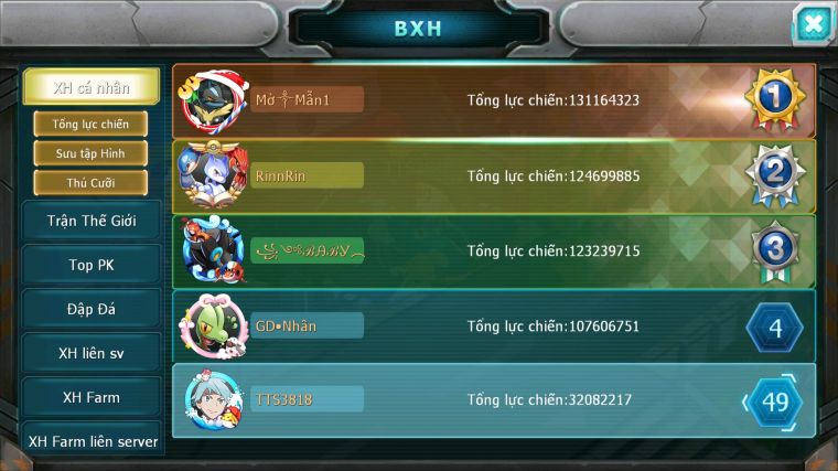 MÃ : #TTS3818 - SV 922 - TOP49 - V8 - HOOH DYNAMAX UNVOA WB BC BTAA BC ZOROA BC QVLD BC NHIỀU PET HT