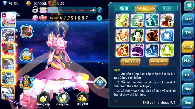 MÃ : #TTS3829 - SV 739 - V14 - 79K KC - 2585 SÁCH - TOP 10 - DIANCIE CH DYNAMAX PALKIA CỘNG HƯỞNG HOOH DYNAMAX QVBC BC UNVOA WB BC NHIỀU PET BÁ CHỦ NGON