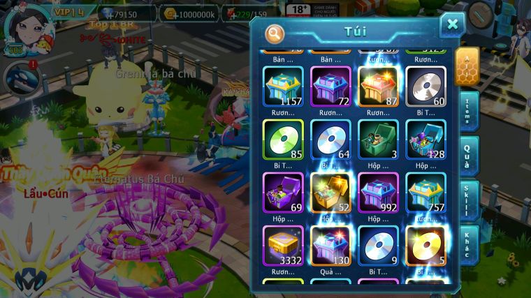 MÃ : #TTS3829 - SV 739 - V14 - 79K KC - 2585 SÁCH - TOP 10 - DIANCIE CH DYNAMAX PALKIA CỘNG HƯỞNG HOOH DYNAMAX QVBC BC UNVOA WB BC NHIỀU PET BÁ CHỦ NGON