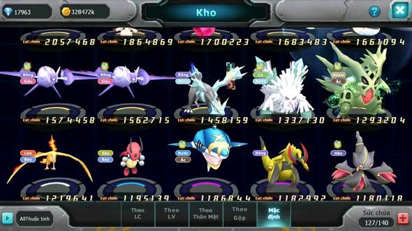 MÃ : #TTS3833 - SV1631 - V12 - HOOH BÁ CHỦ LUGIA BÁ CHỦ THẦN GIÓ BÁ CHỦ UNVOA NHIỀU PET HUYỀN THOẠI