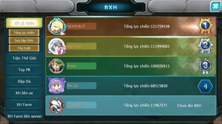 MÃ : #TTS3833 - SV1631 - V12 - HOOH BÁ CHỦ LUGIA BÁ CHỦ THẦN GIÓ BÁ CHỦ UNVOA NHIỀU PET HUYỀN THOẠI