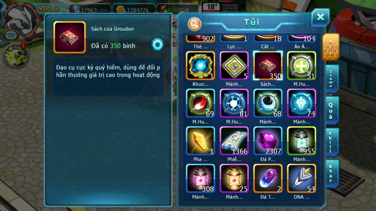 MÃ : #TTS3833 - SV1631 - V12 - HOOH BÁ CHỦ LUGIA BÁ CHỦ THẦN GIÓ BÁ CHỦ UNVOA NHIỀU PET HUYỀN THOẠI