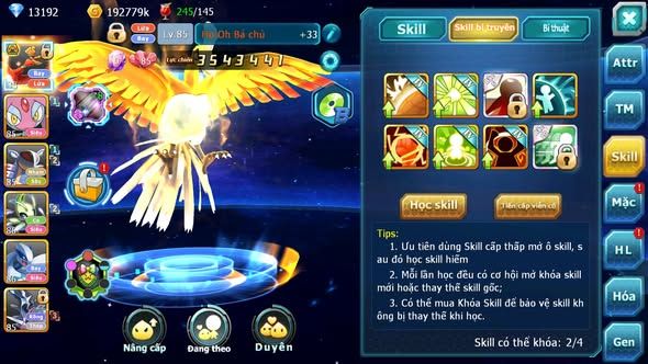 MÃ : #TTS3839 - SV 1704 - 13K KC - HOOH BÁ CHỦ MES AMDLO LUGIA CELEBI