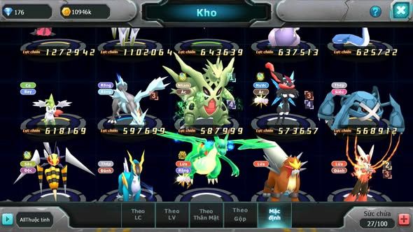 MÃ : #TTS3845 - SV 1300 V5 - UNVOA GROUDON HENTRAN PR DIALGA NHIỀU PET