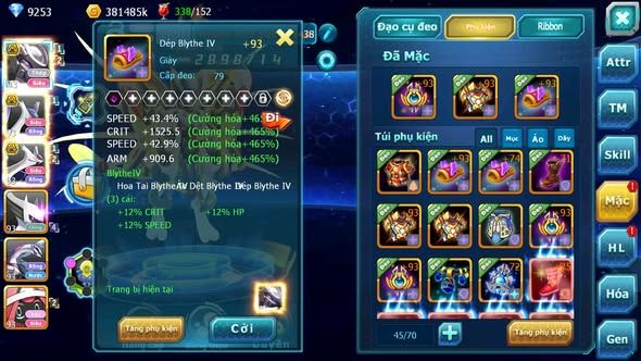 MÃ : #TTS3844 - SV 1533 - MEW GIÁP BÁ CHỦ CẶP LATI BÁ CHỦ ST PALKIA NHIỀU PET HT