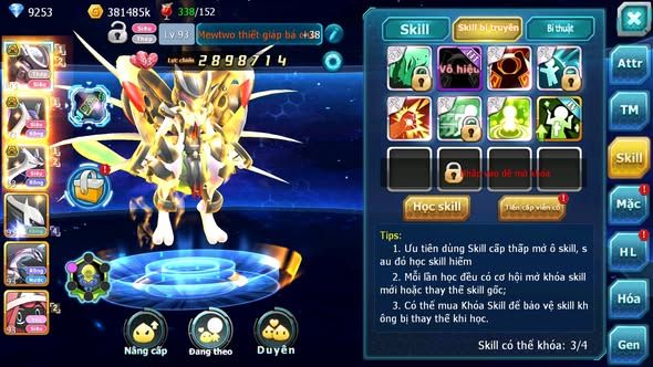 MÃ : #TTS3844 - SV 1533 - MEW GIÁP BÁ CHỦ CẶP LATI BÁ CHỦ ST PALKIA NHIỀU PET HT