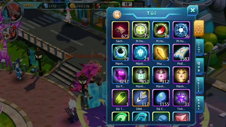 MÃ : #TTS3843 - SV 1660 - BTAA BÁ CHỦ LUGIA BÁ CHỦ ZOROA BC MES VỊT BẦU NHIỀU PET HT