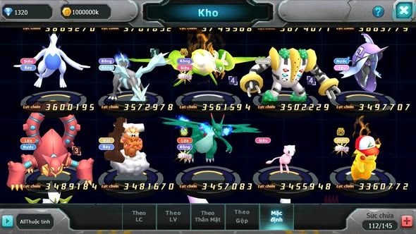 MÃ : #TTS3842 - SV 1162 - TOP 24 - PALKIA CH HOOH CH DYNAMAX MEW Y CH  RAYQUAZA BC QVBC BC MEW GIÁP BC NHIỀU PET BC