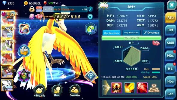 MÃ : #TTS3848 - SV 1646 - V12 - HOOH DYNAMAX QVBC BÁ CHỦ THẦN GIÓ BC QVLD BC ZEVIL UNVOA NHIỀU PET HT