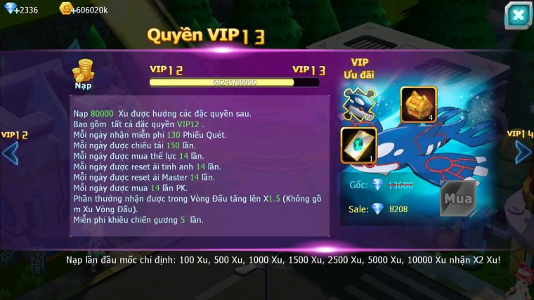 MÃ : #TTS3848 - SV 1646 - V12 - HOOH DYNAMAX QVBC BÁ CHỦ THẦN GIÓ BC QVLD BC ZEVIL UNVOA NHIỀU PET HT