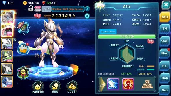 MÃ : #TTS3847 - SV 1735 - V5 - MEW GIÁP BÁ CHỦ TAPU LELE BÁ CHỦ UNVOA CELEBI ARC SÁNG THẾ QUÁ NGON Ạ