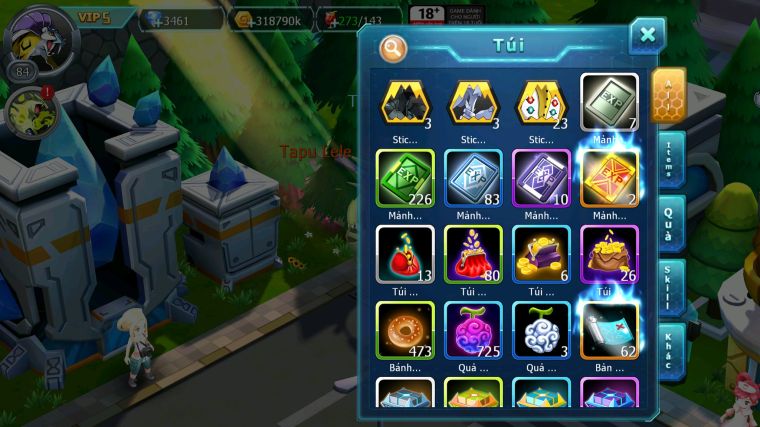 MÃ : #TTS3847 - SV 1735 - V5 - MEW GIÁP BÁ CHỦ TAPU LELE BÁ CHỦ UNVOA CELEBI ARC SÁNG THẾ QUÁ NGON Ạ