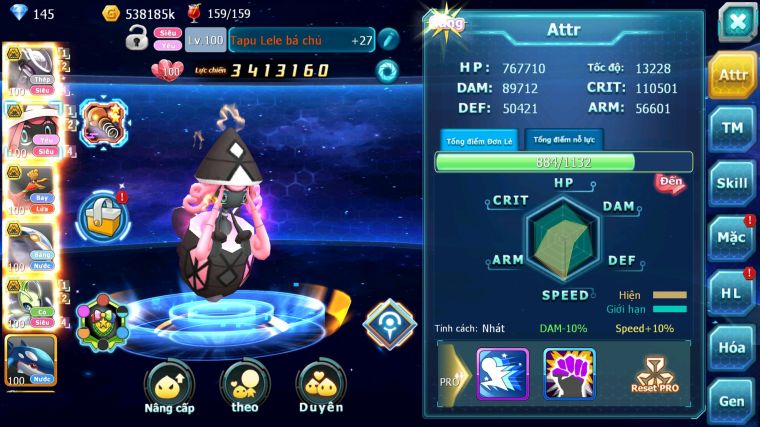 MÃ : #TTS3846 - SV 1370 - V2 - MEW GIÁP BÁ CHỦ TAPU LELE BC HOOH BC QVBC BC CELEBI BC NHIỀU PET HT