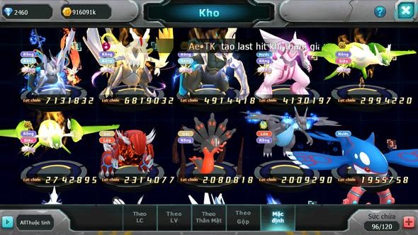 MÃ : #TTS3856 - SV 1687 - TOP38 - V12 - UNVOA WHITE DYANAMX BLACK BC PALKIA CẶP LATI BC QVLD