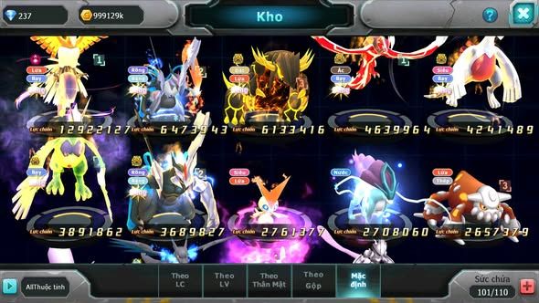 MÃ : #TTS3855 - SV 1447 - V10 - HOOH DYNAMAX UNVOA QVLD BC YVETAL BC LUGIA BC THẦN GIÓ BC BLACK BC VIC QUÁ NGON