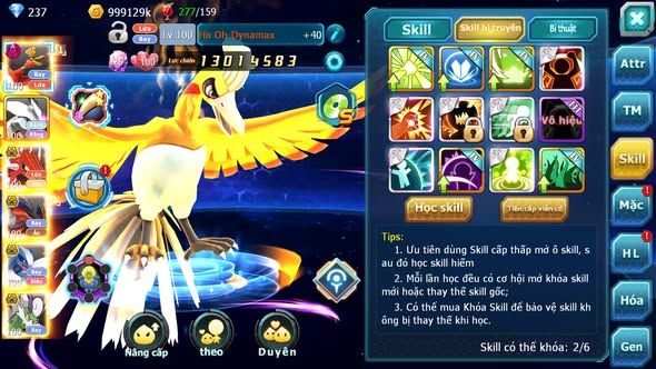 MÃ : #TTS3855 - SV 1447 - V10 - HOOH DYNAMAX UNVOA QVLD BC YVETAL BC LUGIA BC THẦN GIÓ BC BLACK BC VIC QUÁ NGON