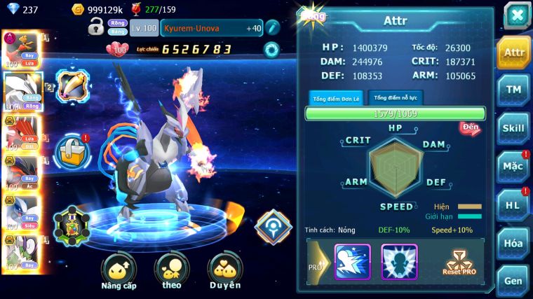 MÃ : #TTS3855 - SV 1447 - V10 - HOOH DYNAMAX UNVOA QVLD BC YVETAL BC LUGIA BC THẦN GIÓ BC BLACK BC VIC QUÁ NGON