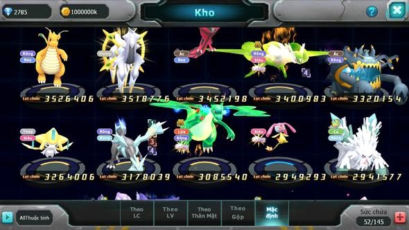 MÃ : #TTS3854 - SV 691 - V3 - WHITE BC UNVOA BLACK GIRATINA BÁ CHỦ NHIỀU PET HT THƯỜNG QUÁ NGON