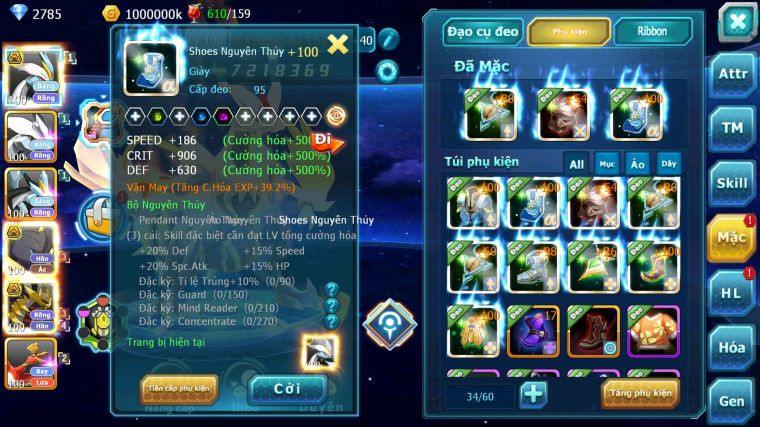 MÃ : #TTS3854 - SV 691 - V3 - WHITE BC UNVOA BLACK GIRATINA BÁ CHỦ NHIỀU PET HT THƯỜNG QUÁ NGON