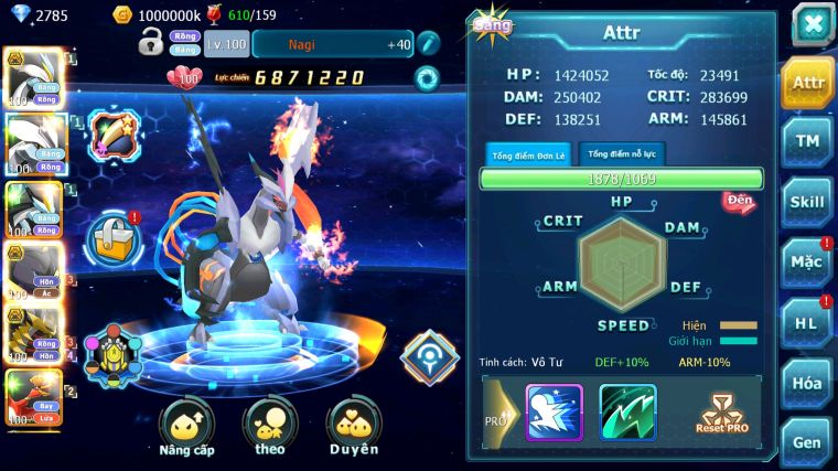 MÃ : #TTS3854 - SV 691 - V3 - WHITE BC UNVOA BLACK GIRATINA BÁ CHỦ NHIỀU PET HT THƯỜNG QUÁ NGON