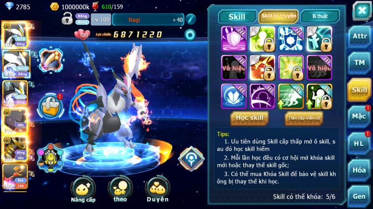 MÃ : #TTS3854 - SV 691 - V3 - WHITE BC UNVOA BLACK GIRATINA BÁ CHỦ NHIỀU PET HT THƯỜNG QUÁ NGON