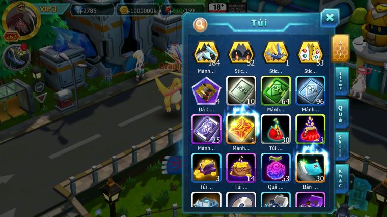 MÃ : #TTS3854 - SV 691 - V3 - WHITE BC UNVOA BLACK GIRATINA BÁ CHỦ NHIỀU PET HT THƯỜNG QUÁ NGON