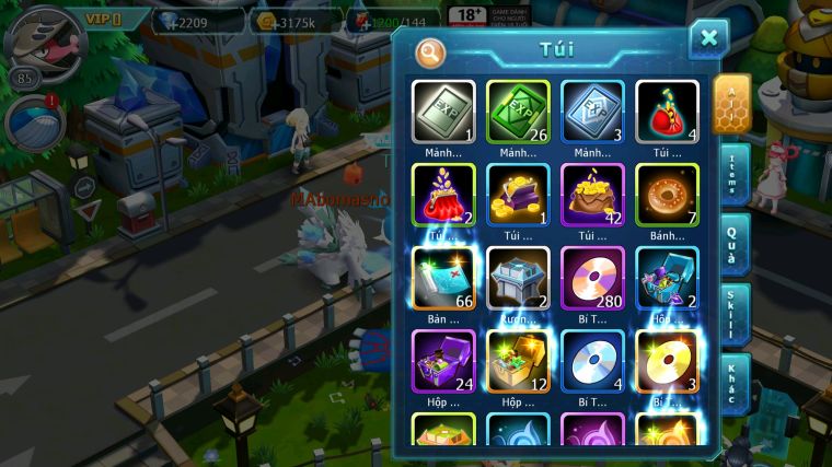 MÃ : #TTS3851 - SV 1567 - 1K SÁCH - UNVOA WHITE BÁ CHỦ KYOGRE LUGIA NHIỀU PET HT