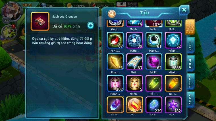 MÃ : #TTS3863 -SV 1449 - V9 - 1K SÁCH - PIKACHU BÁ CHỦ THẦN ĐIỆN BC TAPU KOKO BC UNVOA CẶP LATI BC QVLD BC  HOOH