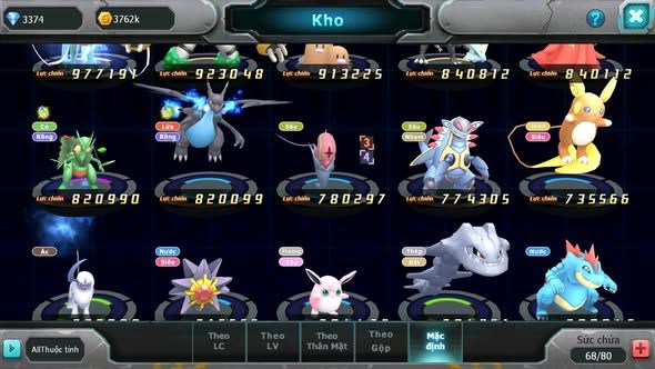 MÃ : #TTS3862 - SV 1698 - ĐỦ CẶP LATI BC - UNVOA CELEBI LUGIA GOODRA REIGIGAS