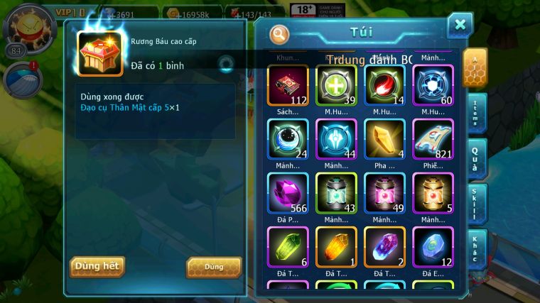 MÃ : #TTS3875 - SV 1731- V10 - DIANCIE BC RẮN BĂNG BC UNVOA CẶP LATI BC SAKATAKA