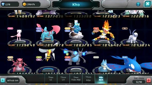 MÃ : #TTS3889 - SV 1713 - 1K8 SÁCH - LUGIA BÁ CHỦ CẶP LATI BÁ CHỦ NHIỀU PET HT